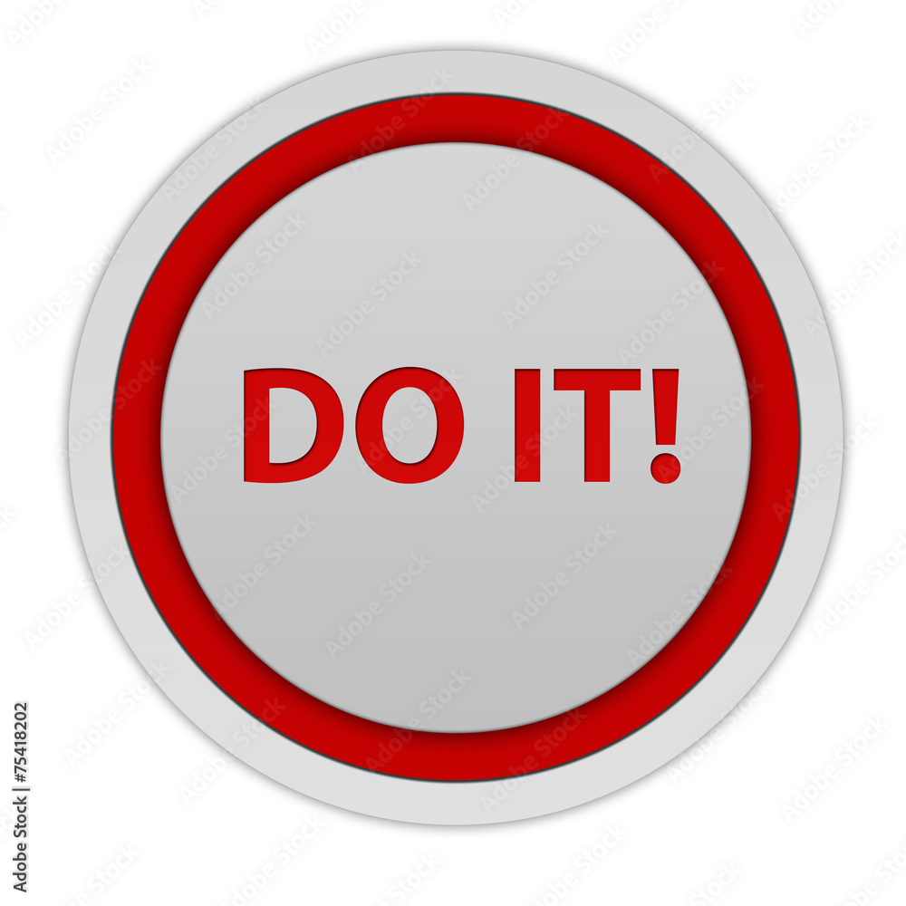 Do it circular icon on white background Do it circular icon on white background