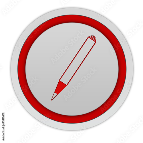 Free Download Pencil circular icon on white background - GFXLoad