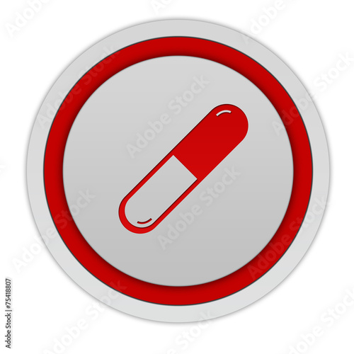 Free Download Pill circular icon on white background - GFXLoad