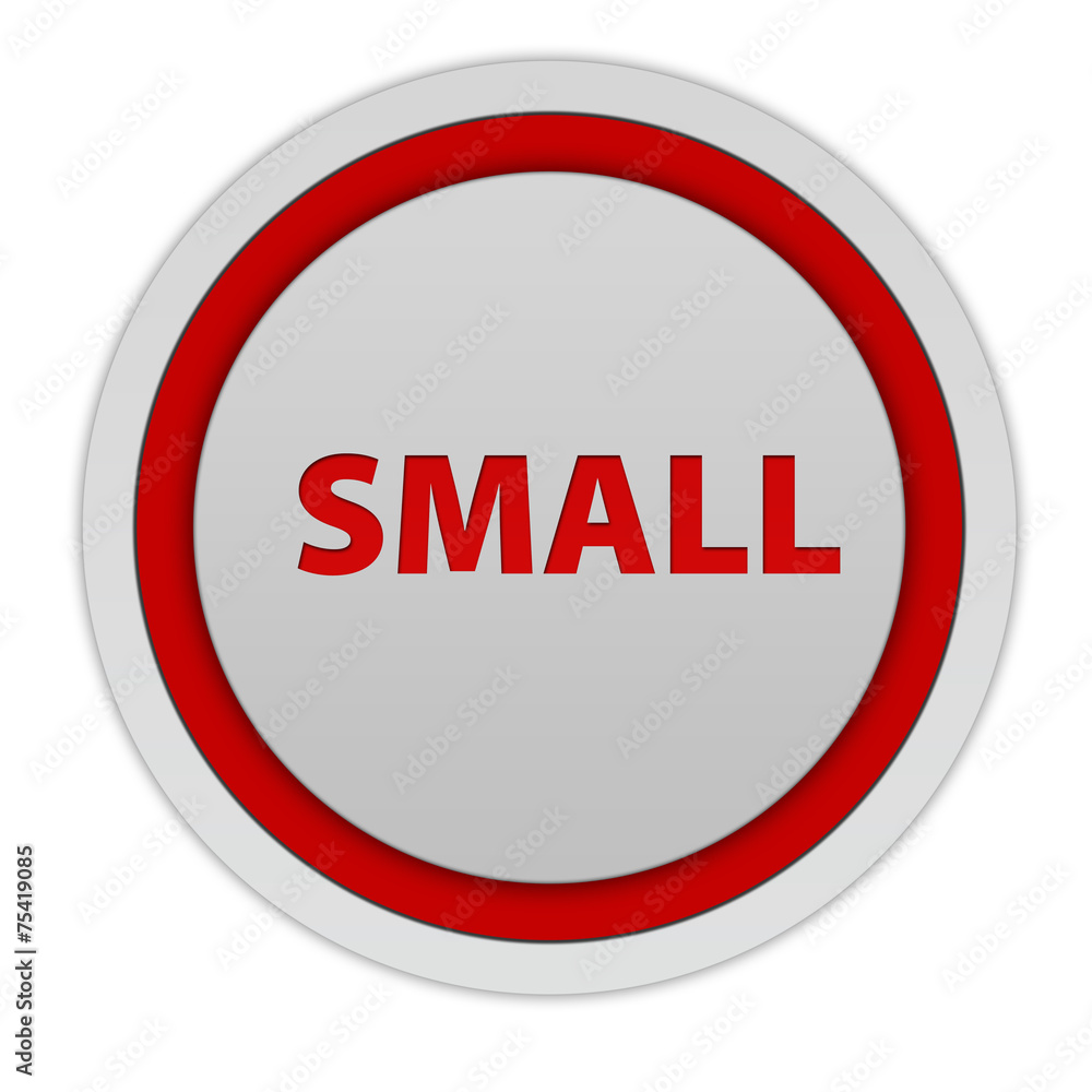Small circular icon on white background Small circular icon on white background