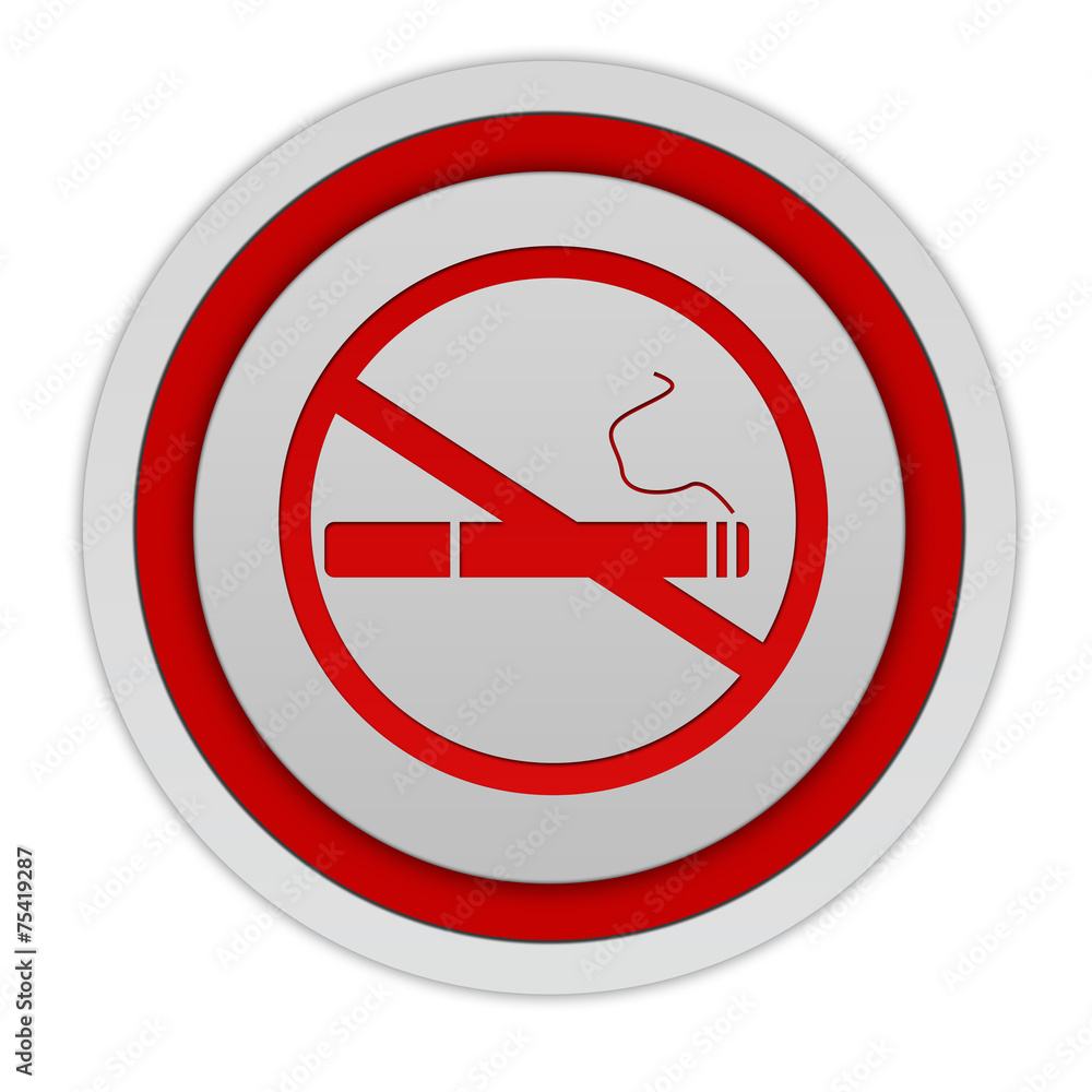 Cigarette circular icon on white background Cigarette circular icon on white background