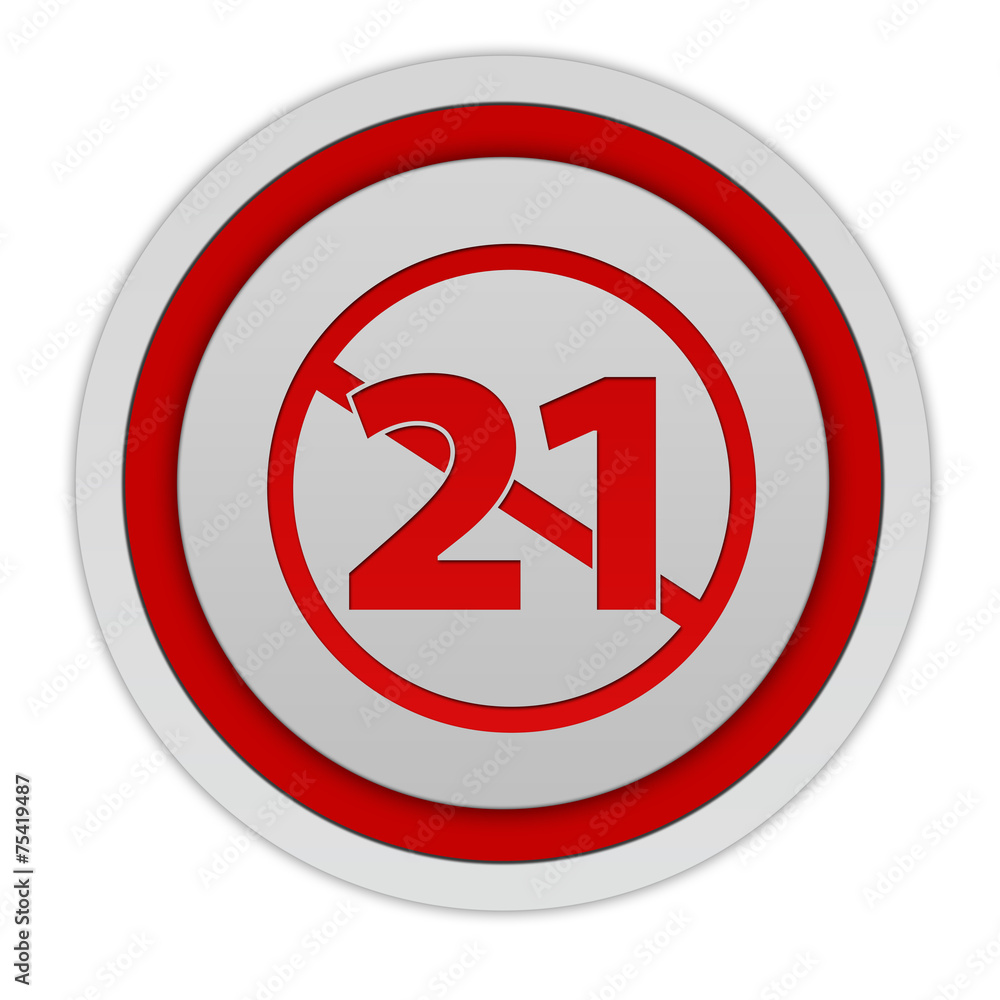 21 circular icon on white background 21 circular icon on white background