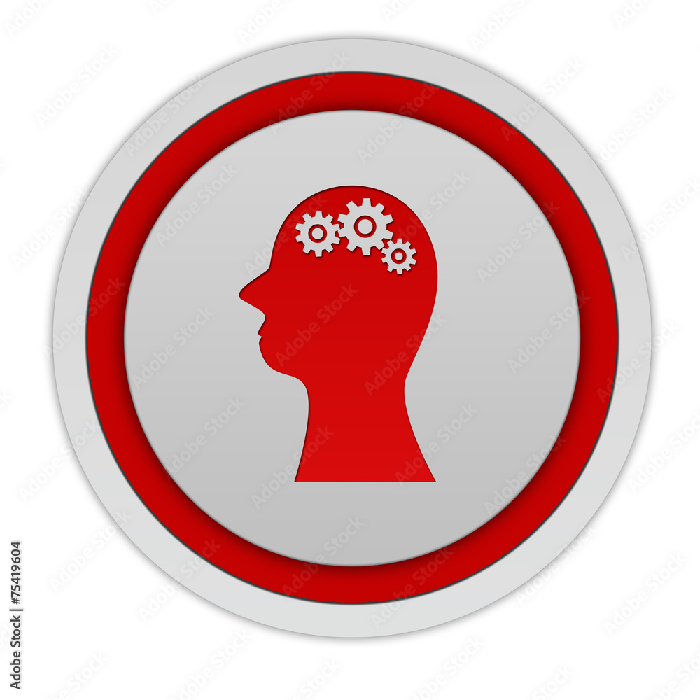 Setting circular icon on white background Setting circular icon on white background