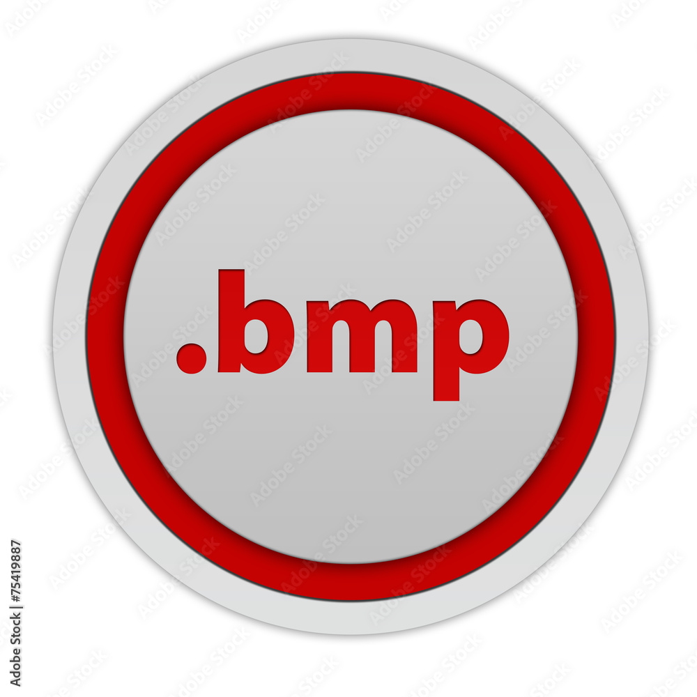 .bmp circular icon on white background .bmp circular icon on white background