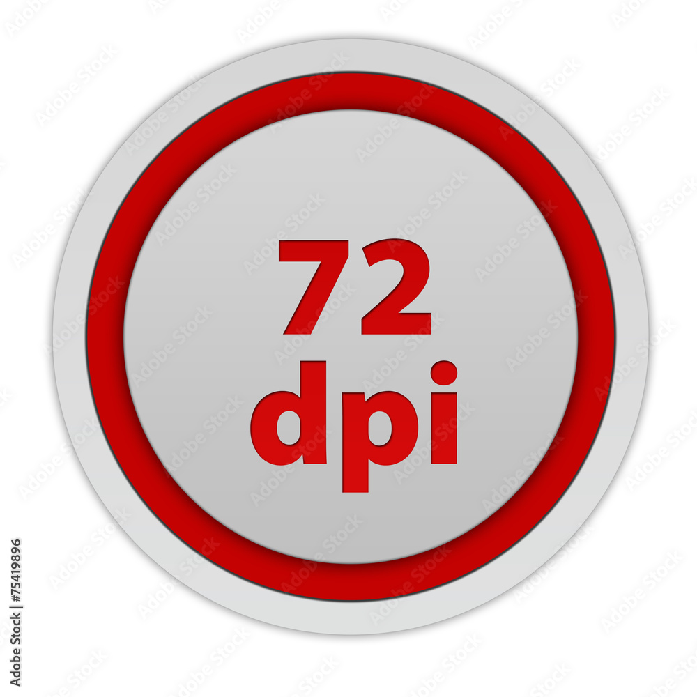 72 dpi circular icon on white background 72 dpi circular icon on white background