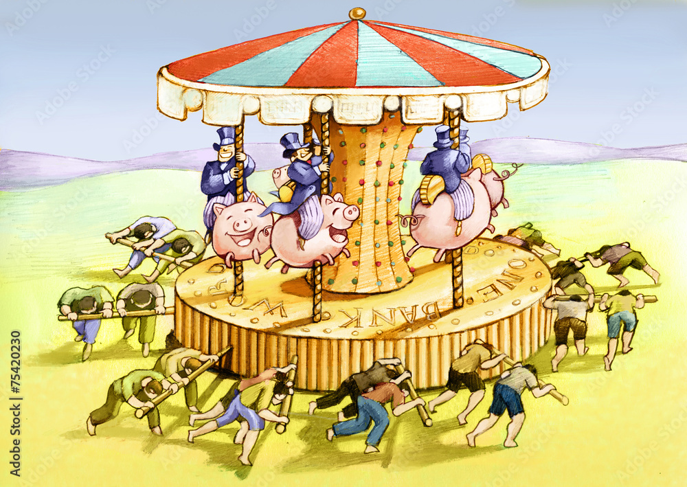 Obraz premium Carousel Money