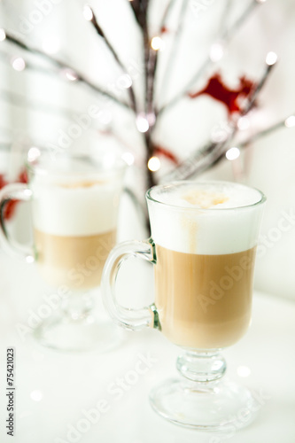 Two latte for Christmas breakfast
