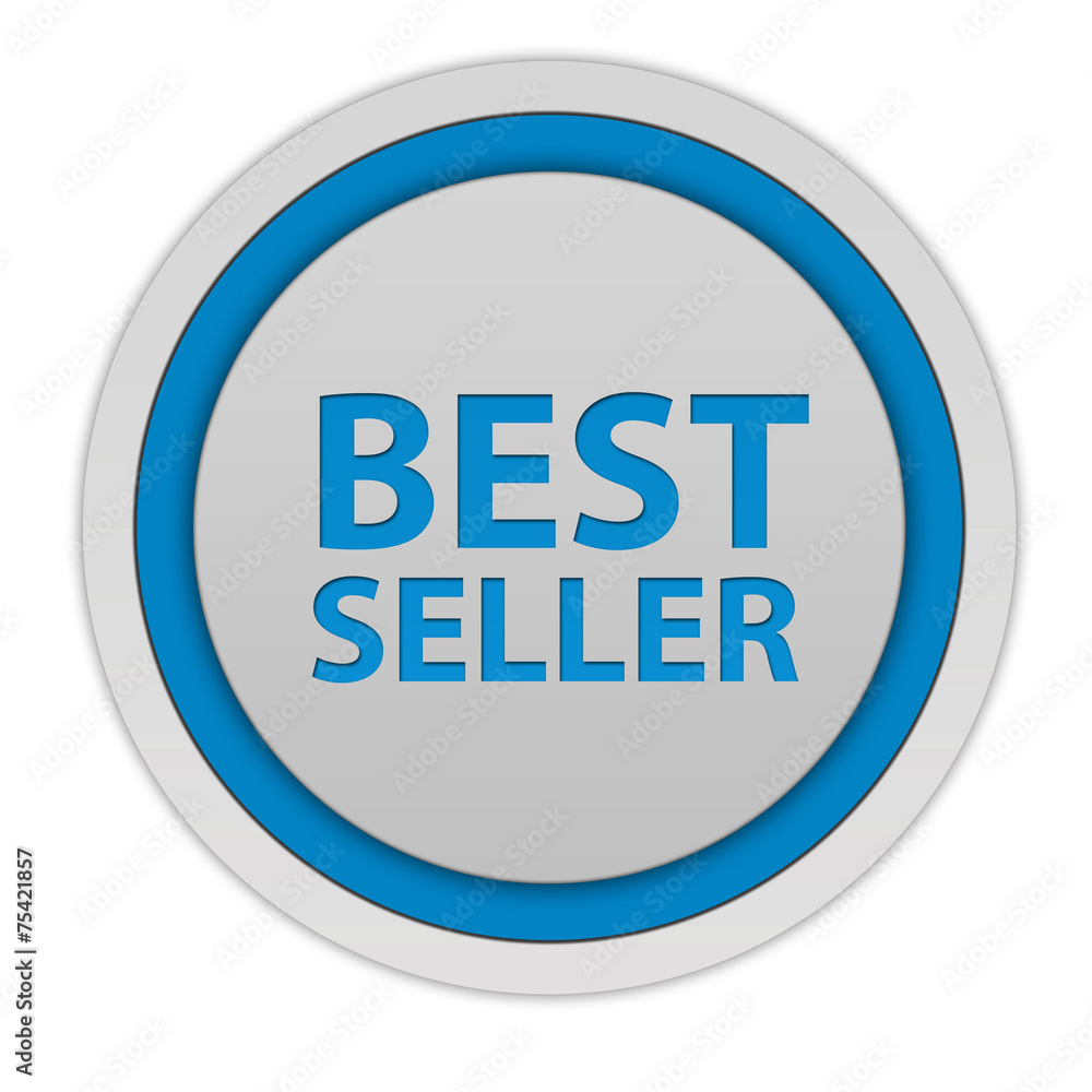 Best seller circular icon on white background Best seller circular icon on white background