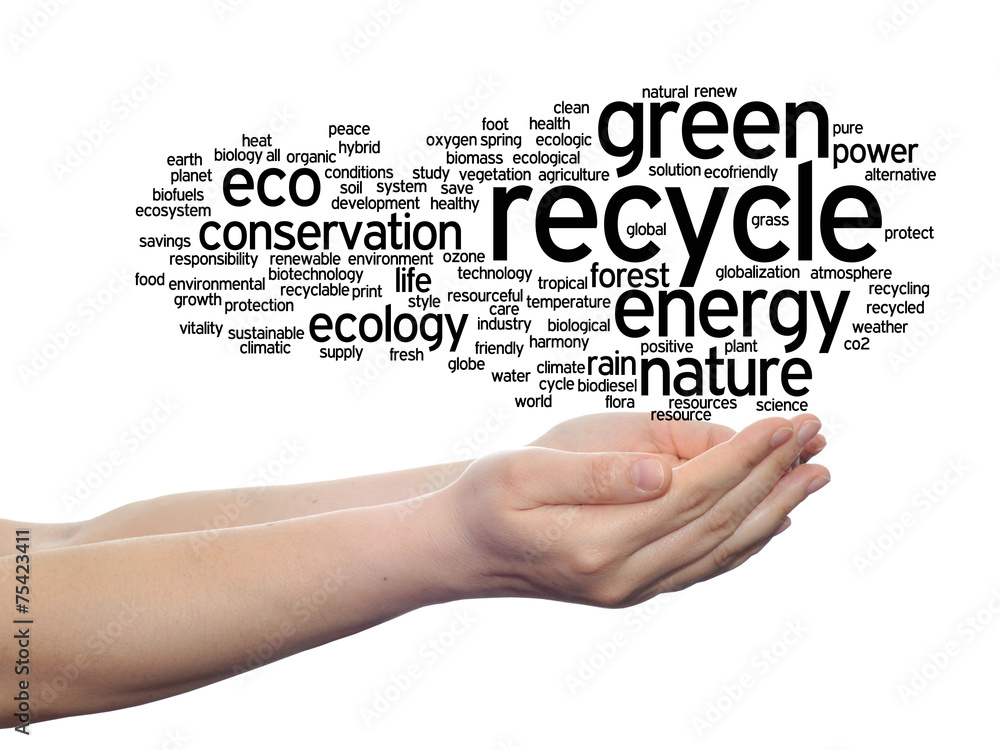 Conceptual ecology word cloud isolated Conceptual ecology word cloud isolated