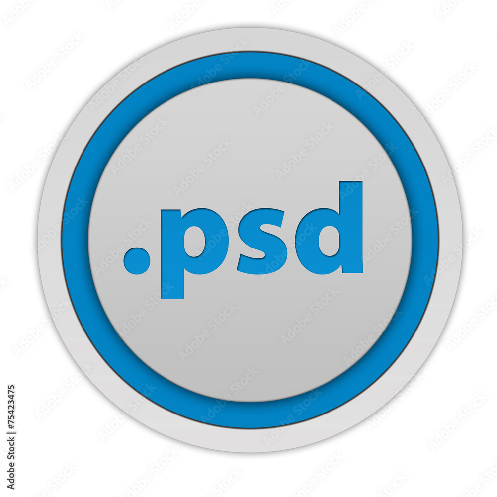 .psd circular icon on white background .psd circular icon on white background