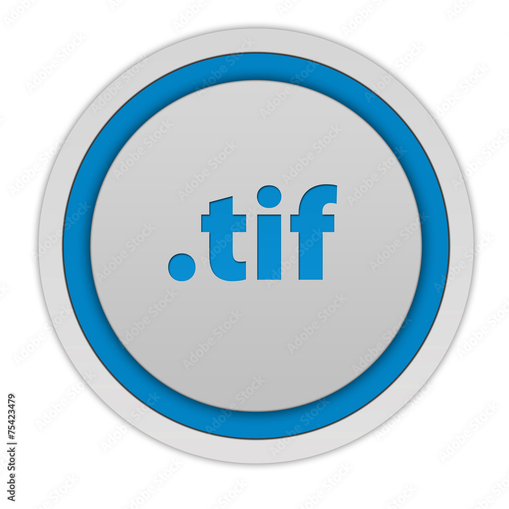 .tif circular icon on white background .tif circular icon on white background