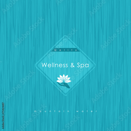 Abstract vector logo template for SPA, Yoga, Cosmetics, Medicine