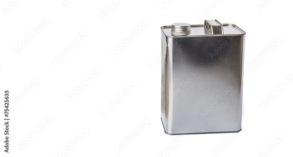 Gasoline can over white background Gasoline can over white background