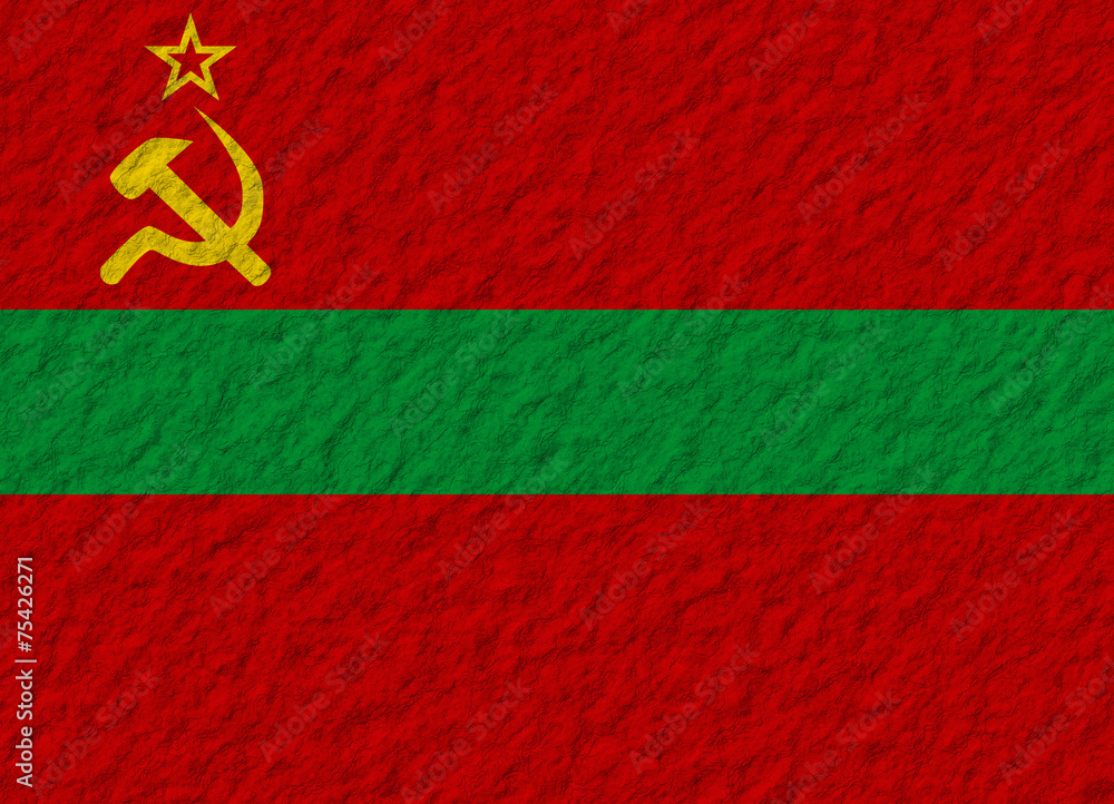 Transnistria flag stone
