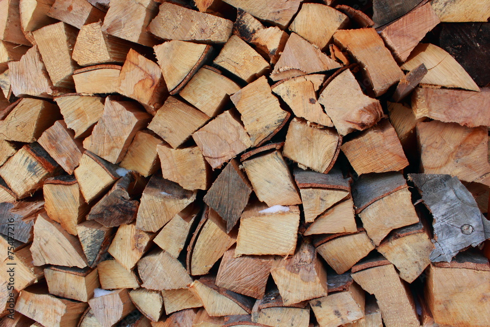 stack of Chopped Wood for burning stack of Chopped Wood for burning