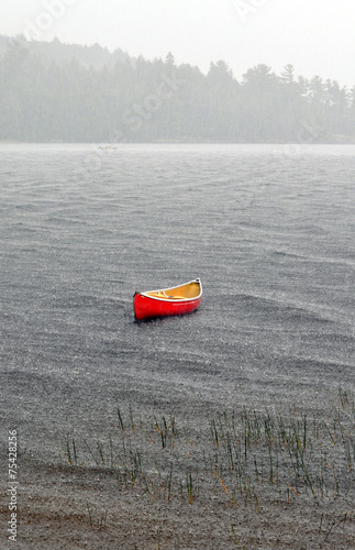 Εκτύπωση καμβά Lonely Boat