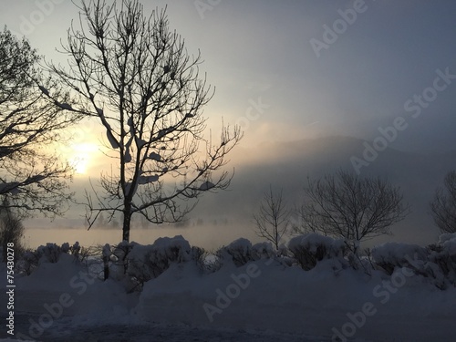 Sonnenaufgang am Walchsee