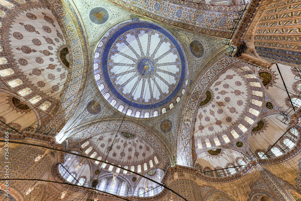 Blue Mosque Interior - Istanbul, Turkey
