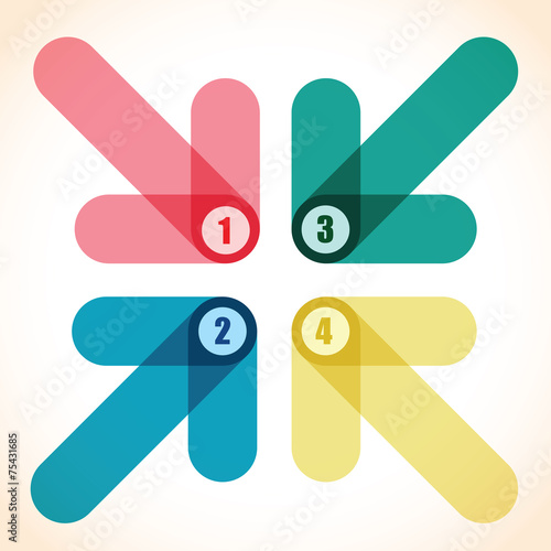 number arrow background