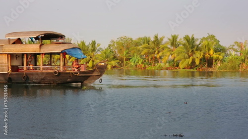 House boat in Kerala Backwaters