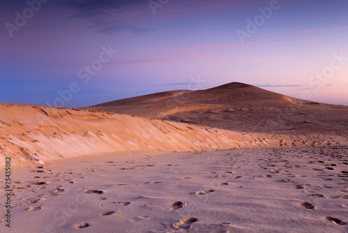 La dune du pilat à l'aube
