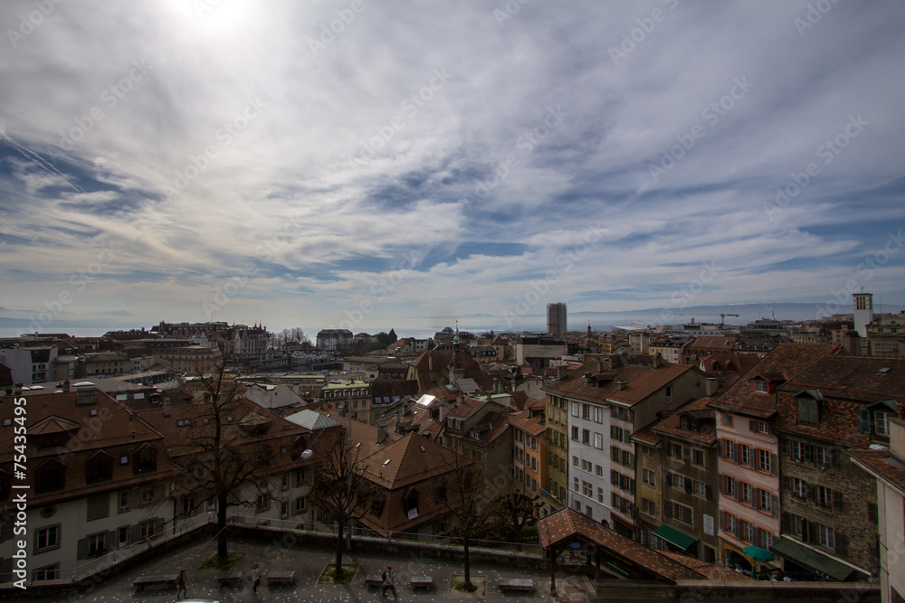 View from the Lausanne cathedral 