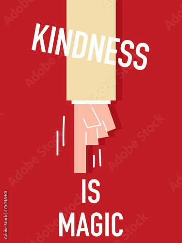 Words KINDNESS IS MAGIC