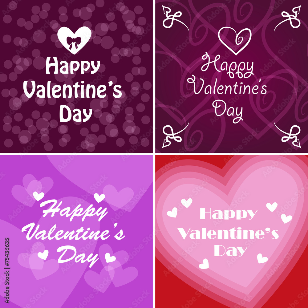 Valentines Day Background - Vector Illustration, Graphic Design, Editable For Your Design. Valentines Day