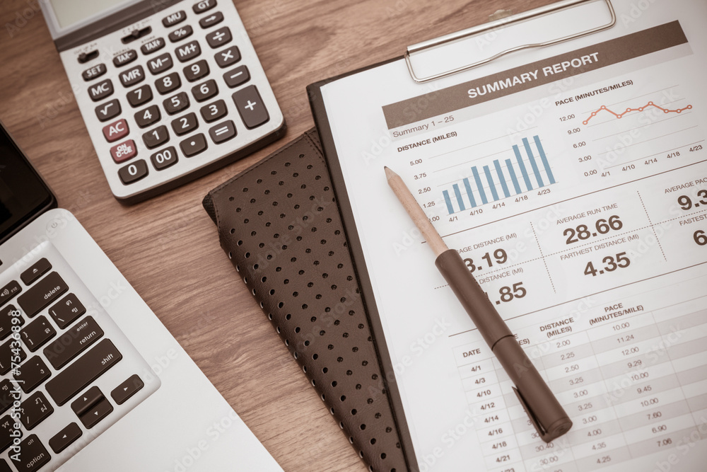 Showing business and financial report. Accounting Showing business and financial report. Accounting