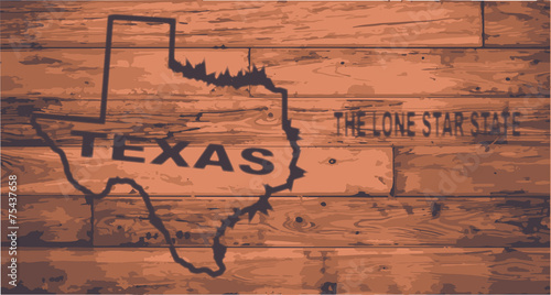 Texas Map Brand.