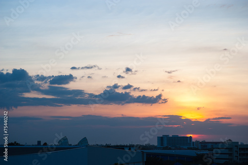 Sunset sky © Jirawatfoto
