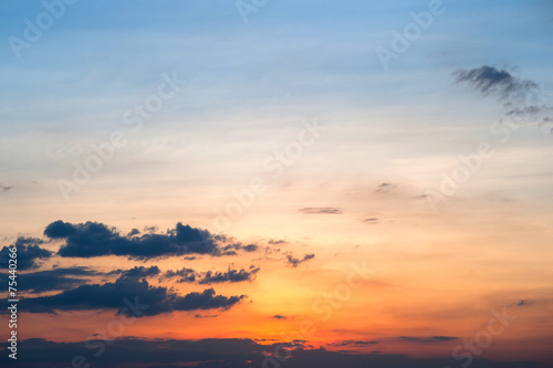 Sunset sky © Jirawatfoto