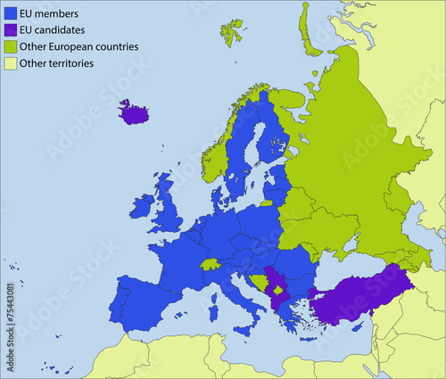 European Union and surroundings