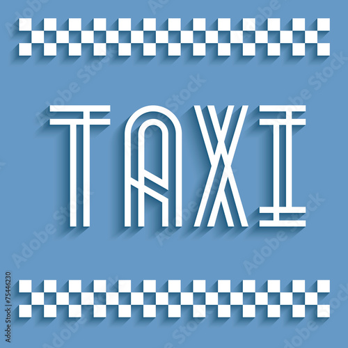 Signalétique taxi.