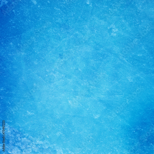 Textured ice blue frozen rink winter background