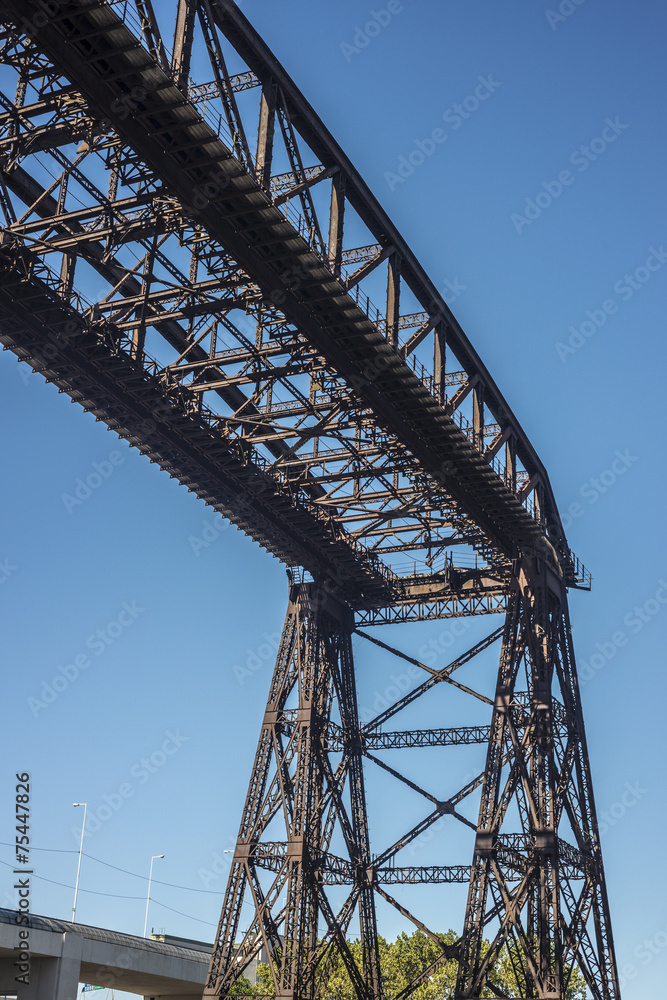 Avellaneda bridge in Buenos Aires, Argentina.