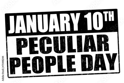 Peculiar people day stamp