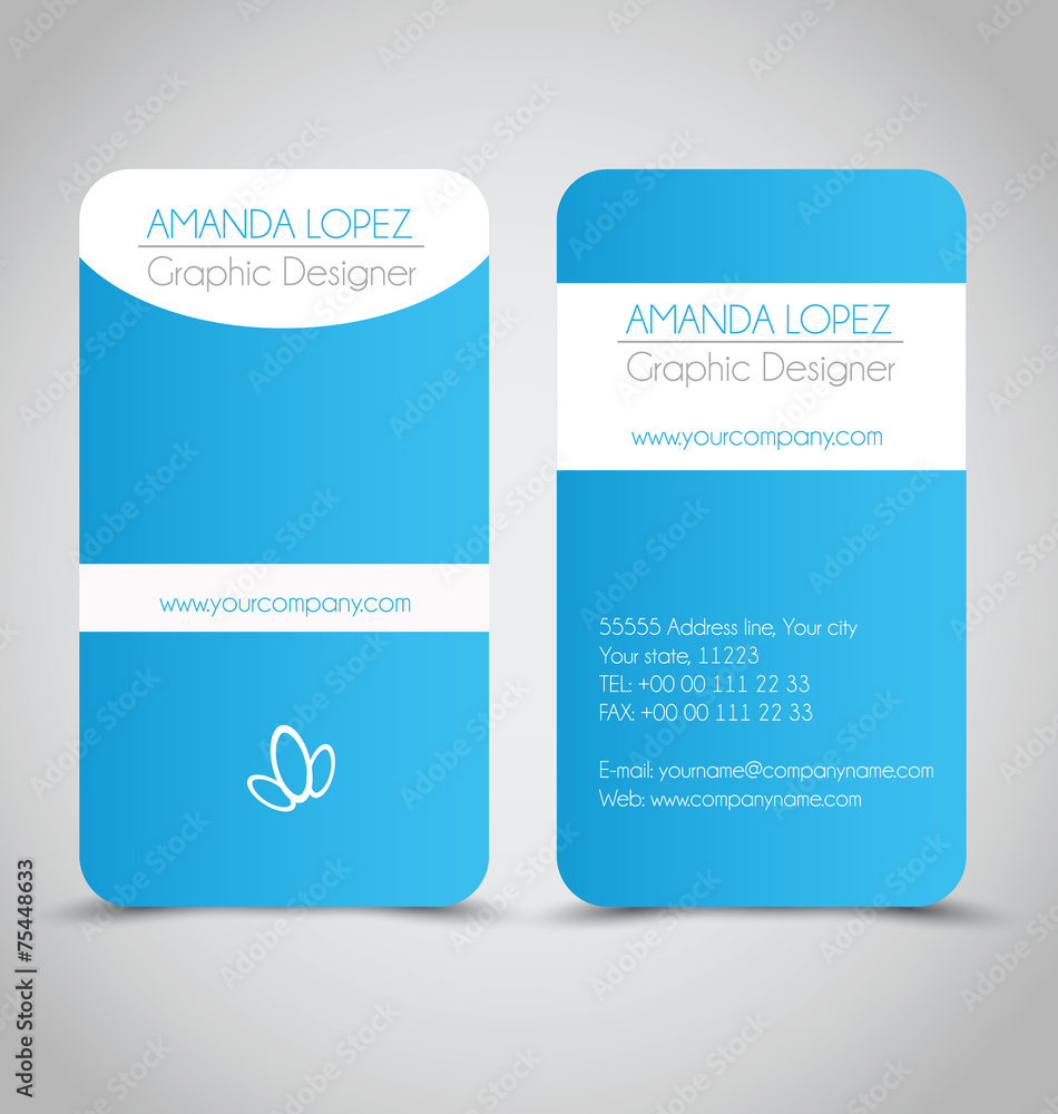 Business card design set template for company corporate style. Business card design set template for company corporate style.