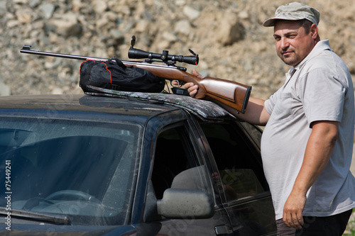 the shooter near the car