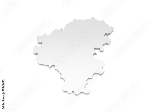 3D Karte Landkreis Zwickau