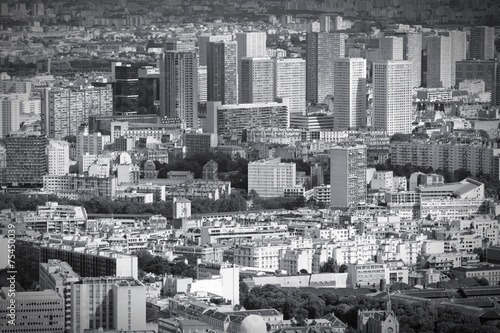 Modern Paris - black and white image