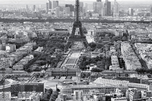 Paris, Eiffel Tower - black and white image © Tupungato