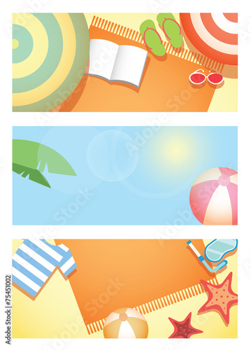 Summer time holiday background.