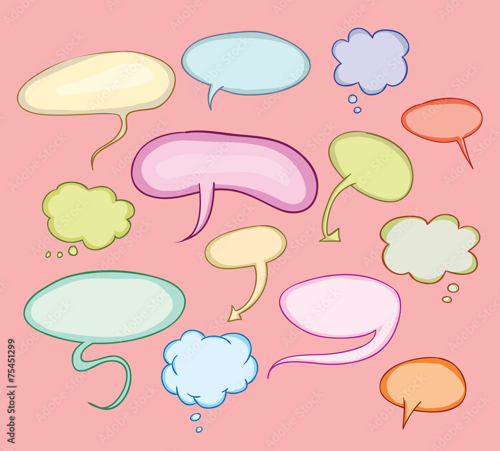 speech bubbles collection, vector illustration. speech bubbles collection, vector illustration.