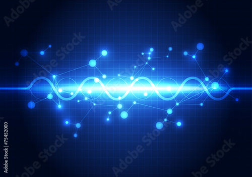 abstract future technology concept background, vector