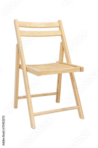 wooden chair  isolated on white background