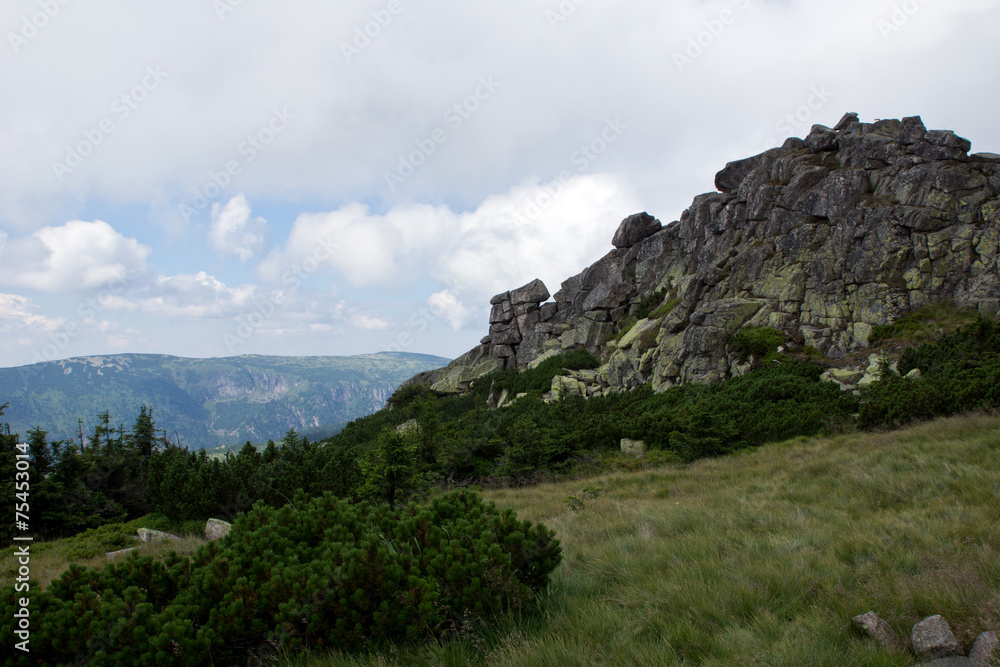 Blick übers Riesengebirge