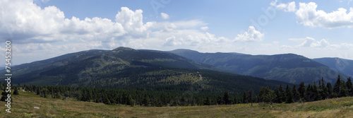 Blick   bers Riesengebirge