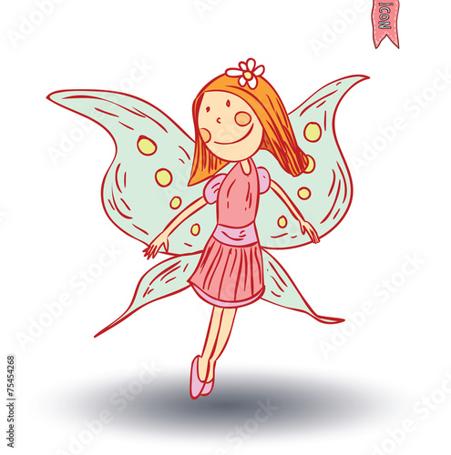 fairie. vector illustration.