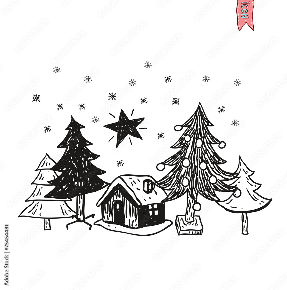 Christmas tree. vector illustration. Christmas tree. vector illustration.